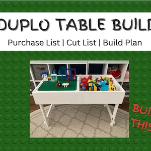 Duplo Klossbord DIY-byggplaner: Skärlista och instruktioner (PDF)