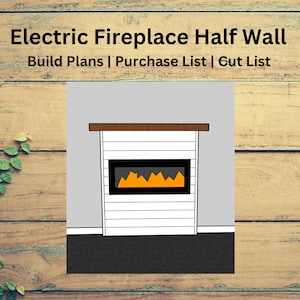 Plano de construcción de media pared para chimenea eléctrica: lista de materiales, lista de cortes, planos: bricolaje, pared decorativa, proyecto para el hogar