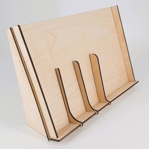 Laserdatei digitale Datei für Laser Halterung Display Halter Ständer lasern Download file dxf svg Verkaufsdisplay Verkaufsständer Aufsteller