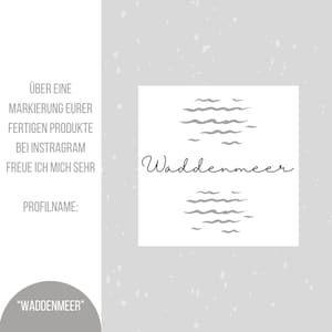May include: A logo design for a business called "Waddenmeer" featuring a stylized image of waves in gray on a white background.
