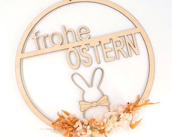 Laserdatei digitale Datei Kranz Ostern Hase Osterhase Osterkranz Osterdeko Osterdekoration Häschen Hase lasern Download file dxf svg