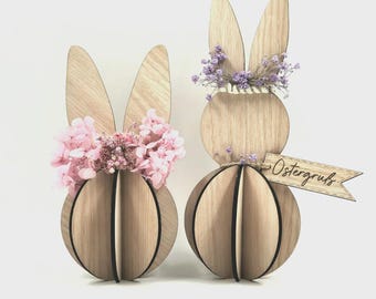 Easter bunny boho laser file, laser cut digital file, Easter laser cutting, Easter decoration, Easter bunny, rabbit, download SVG laser file, 3 mm