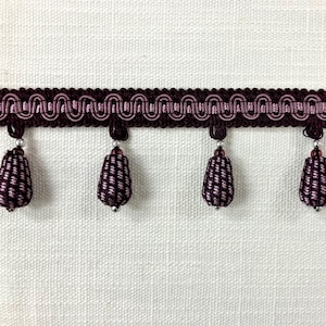 Purple & Lilac Tassel Fringe Trim 2&quot; Width TF-54/29-27 Upholstery / Drapery / Interior Design / Home Furnishing