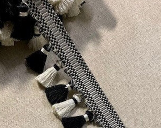 By the Yard4 Black Tassel Fringe Trim Fabric Fringe Lampshade Lamp