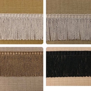 6" Fancy Header, High Quality Bullion Fringe Trim BUF-6 ROSELACE Collection Upholstery / Drapery / Interior Design / Home Furnishing