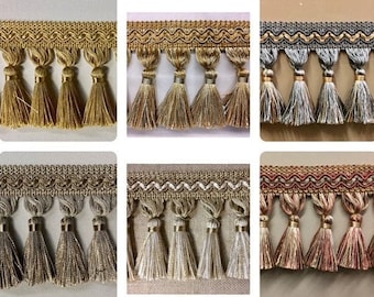 French Tassel Fringe Trim 3.5" TF-5 Collage Drapery / Upholstery / home furnishing / Interior Design