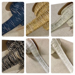 1.75" High Quality Extra Thick Brush Fringe Trim Collection BRF-3/C 6 Variations Upholstery / Drapery / Pillows / Interior Design