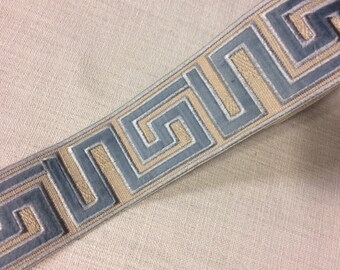 Price is for 2 yards Tangerine Greek Key Trim
