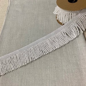 2.5" White Bullion Fringe Trim BUF-1/1 Upholstery / Drapery / Interior Design