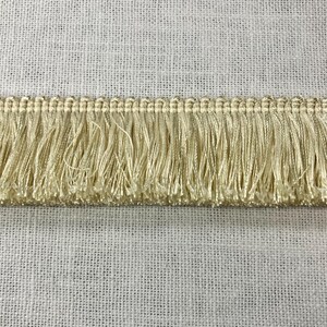 Vanilla Thick Brush Fringe Trim 1.75&quot; Width BRF-1/10 Upholstery / Drapery / Pillows / Home Furnishing / Interior Design / Bedding