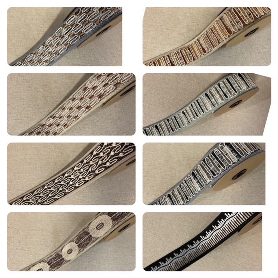 Gold Crystal Beaded Tassel Fringe Trim 1.5\" Width TF-57/12 Drapery / Upholstery / Home Decor / By The Yard - Ireland