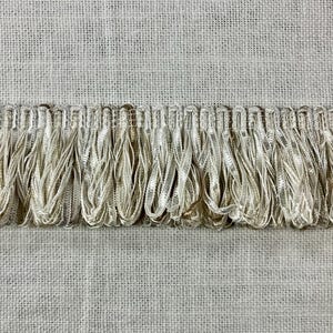 Creamy White & Beige Loop Fringe Trim 2" Width LPF-2/50-2 Upholstery / Drapery / Interior Design / Home Furnishing