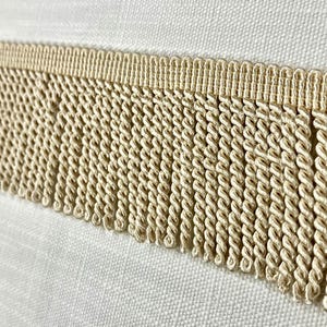 Cream Bullion Fringe Trim 2.5&quot; Width BUF-1/2 Upholstery / Drapery / Interior Design / Home Furnishing / Ballroom & Theater Decorating
