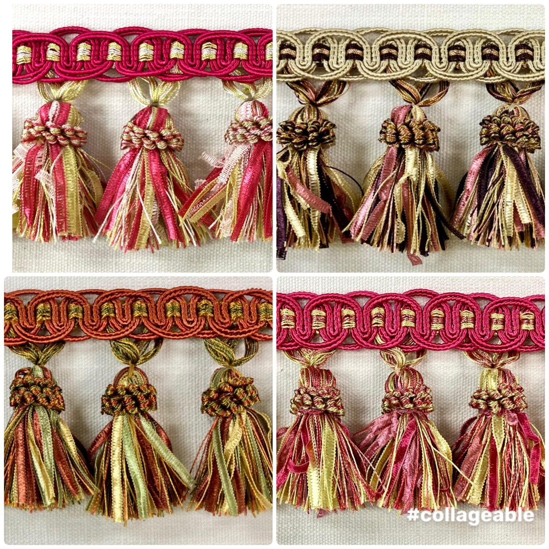 Gimp Header Ribbon Tassel Fringe Trim 3.5
