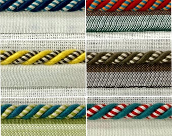 Roselace Twisted Cord Edge 100% Cotton Collection CE-3 8 Variations Interior Design / Home Furnishing / Upholstery / Per yard