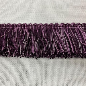 Purple & Lilac Thick Brush Fringe Trim 1.75&quot; Width BRF-2/29-27 Upholstery / Drapery / Pillows / Home Furnishing / Interior Design