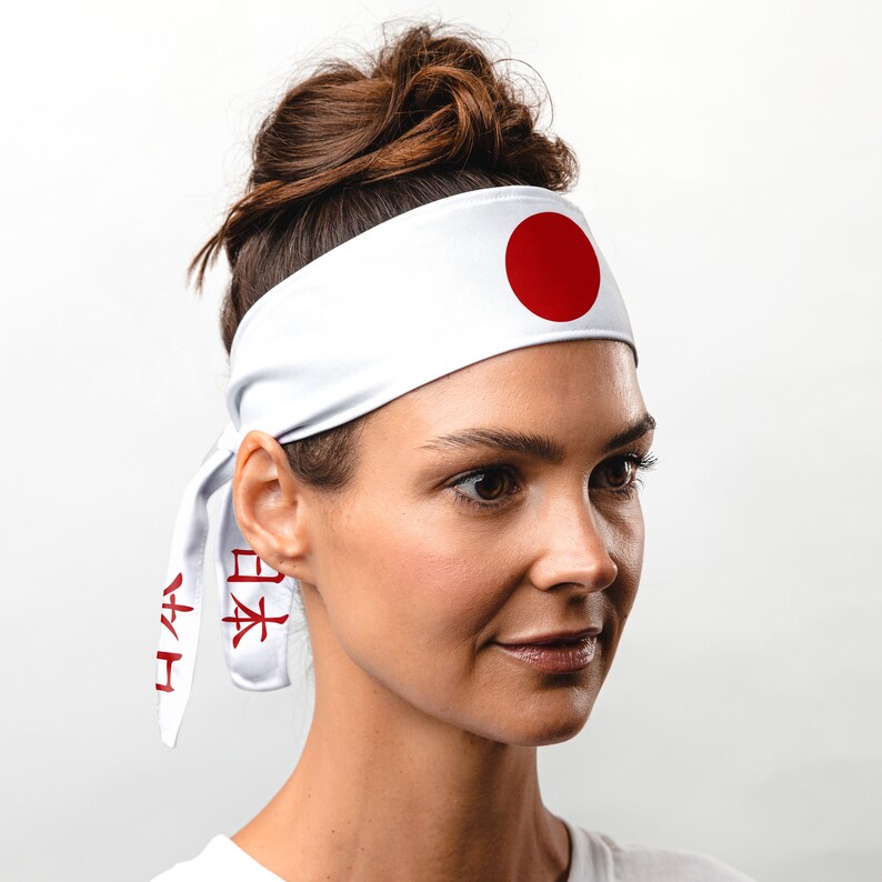 Suddora Japan Tie Headband Rising Sun Sports and Japanese Etsy