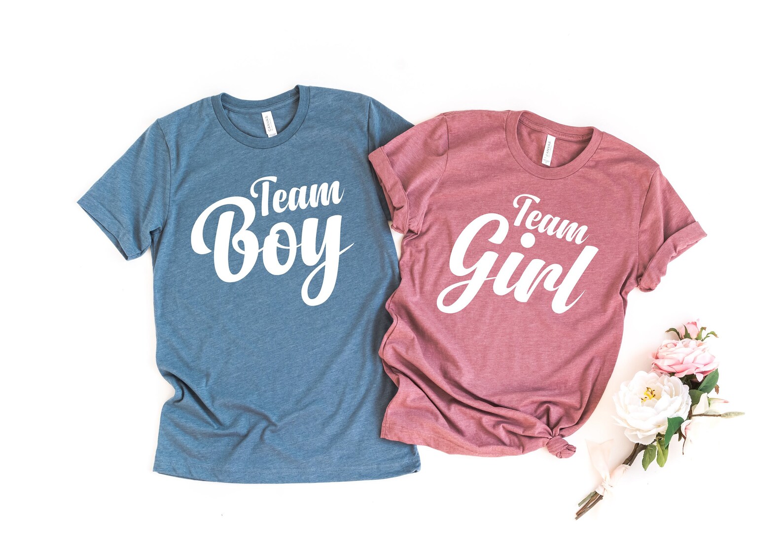 Gender Reveal Shirts Team Boy Shirts Team Girl Shirts Etsy