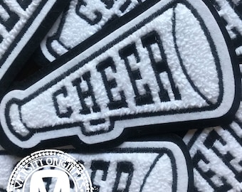 Chenille Varsity Cheer Megaphone Patches – Cheerleading Patches, Made in USA