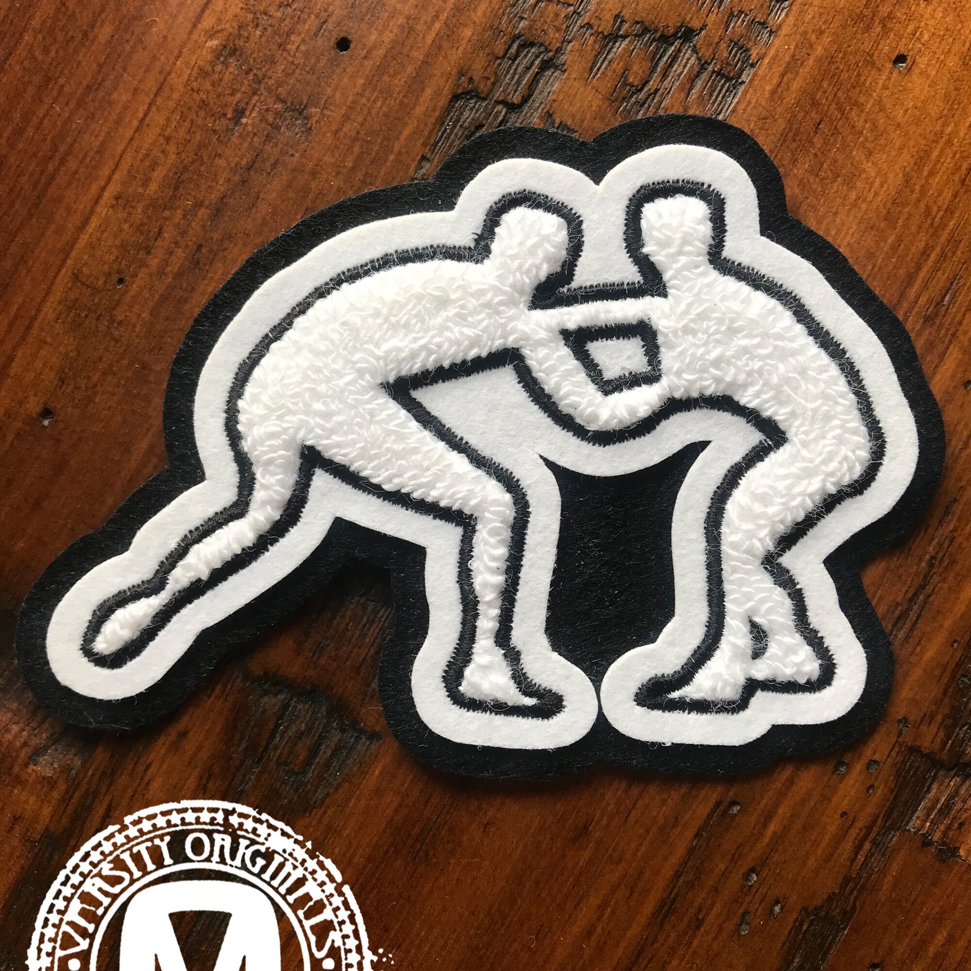 Chenille Varsity Wrestling Patches Etsy