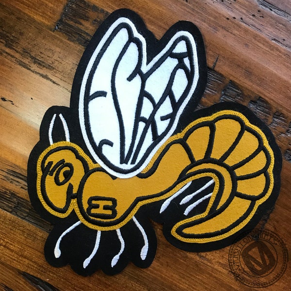 Parche de fieltro Varsity Hornet / Listo para enviar / HECHO en EE.UU.