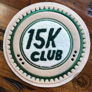 15K Club Chenille Patch/ Ready to Ship / MADE in USA