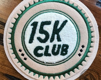 15K Club Chenille Patch/ Ready to Ship / MADE in USA