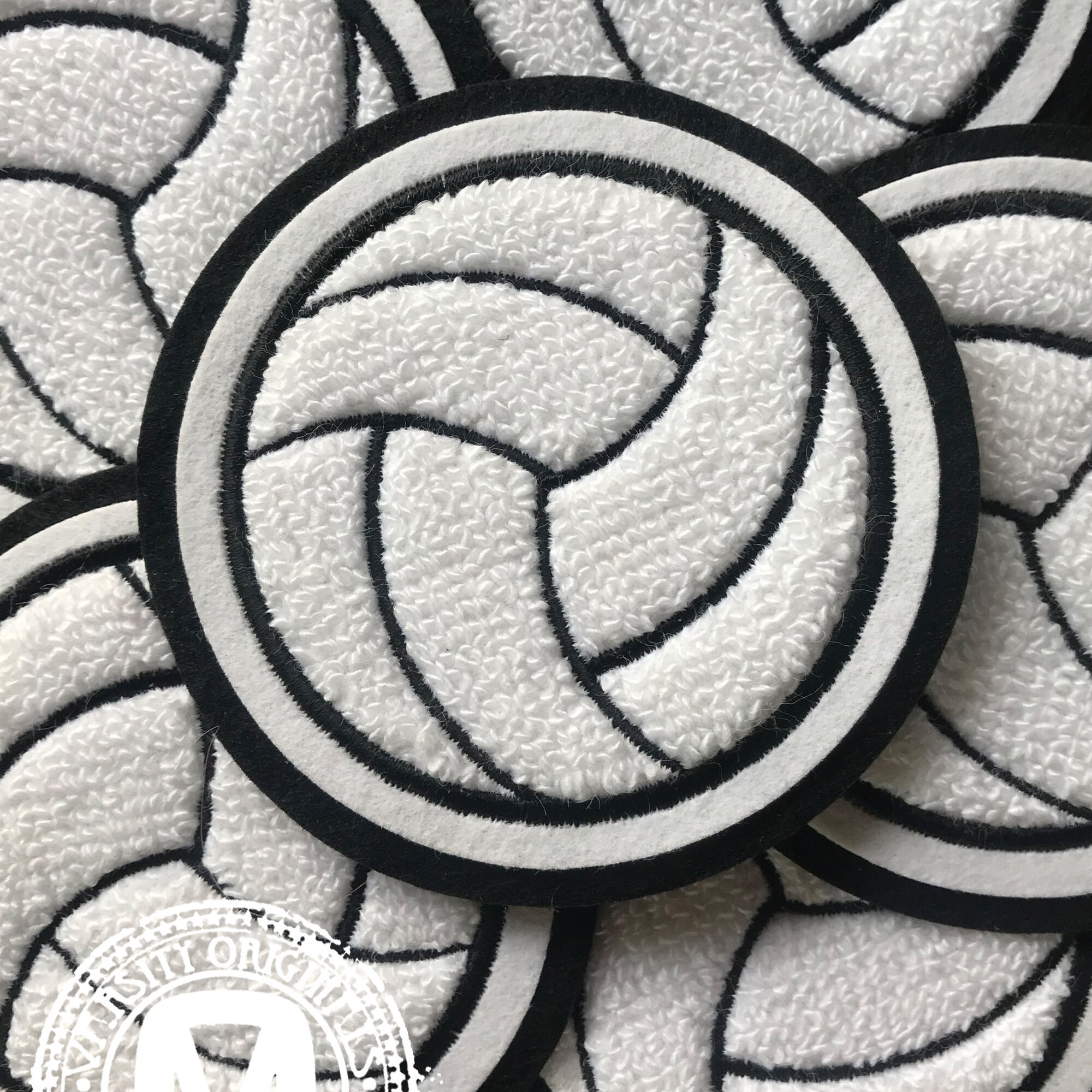Volleyball patches deals for letterman jackets