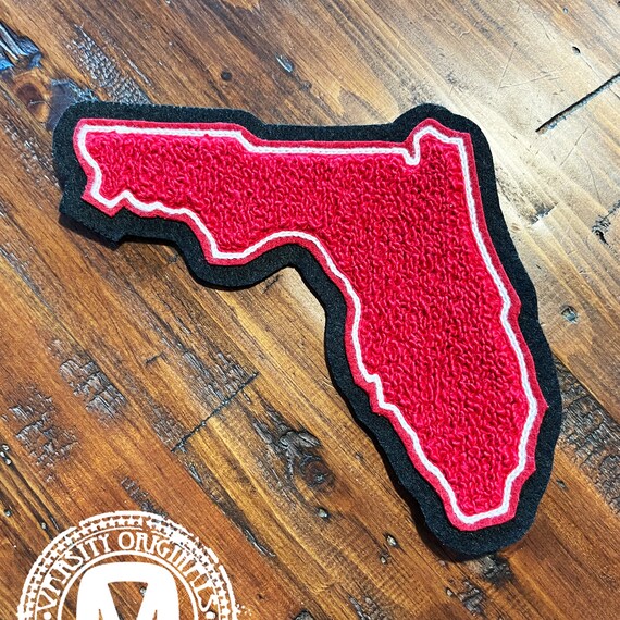5" Chenille Varsity Letterman Patch / Florida Sat… - image 1