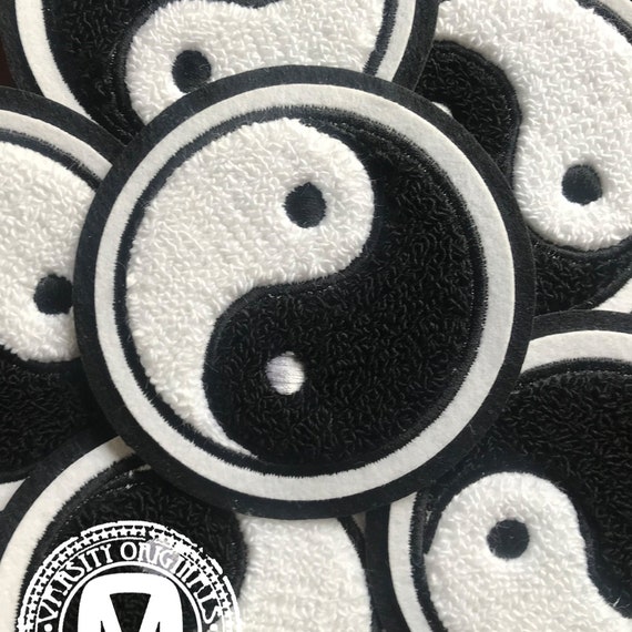 Handmade Yin & Yang Embroidered Patches Handmade Yin & Yang Embroidered Patches