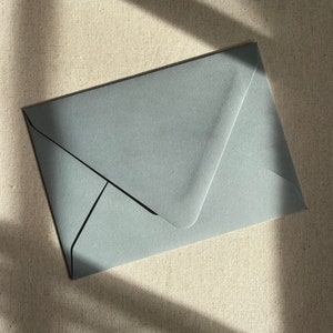 Dusty Blue Envelopes, Blue Envelope, Blank Envelopes, Blue Invitation Envelope, Dusty Blue Wedding Envelopes, A7 Envelope