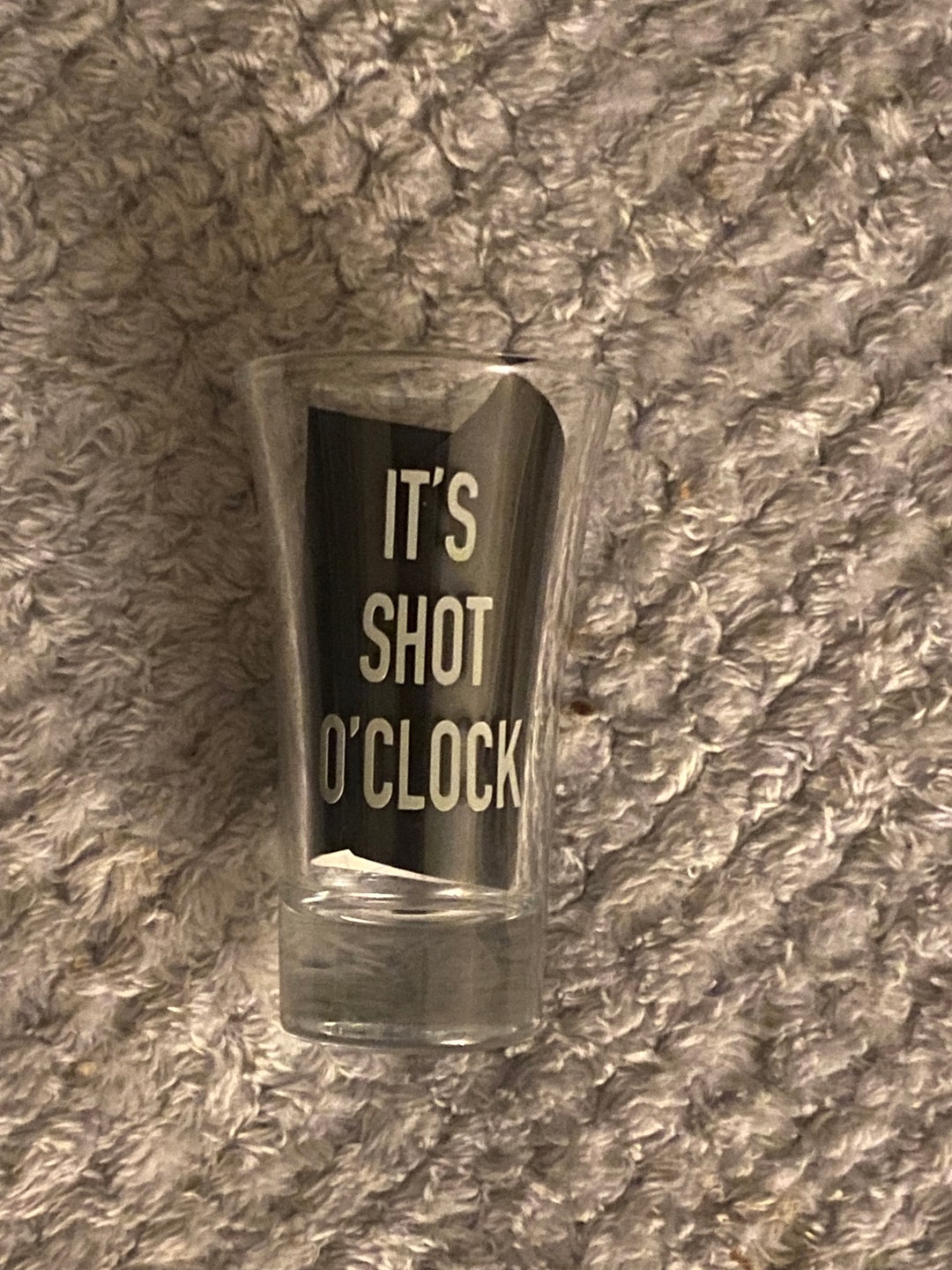 Its Shot Oclock Shot Glass Etsy