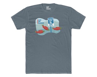 McAleer Creek Save Our Salmon T-Shirt - Lake Forest Park Lake Ballinger Lake Washington Shirts from Mural Design