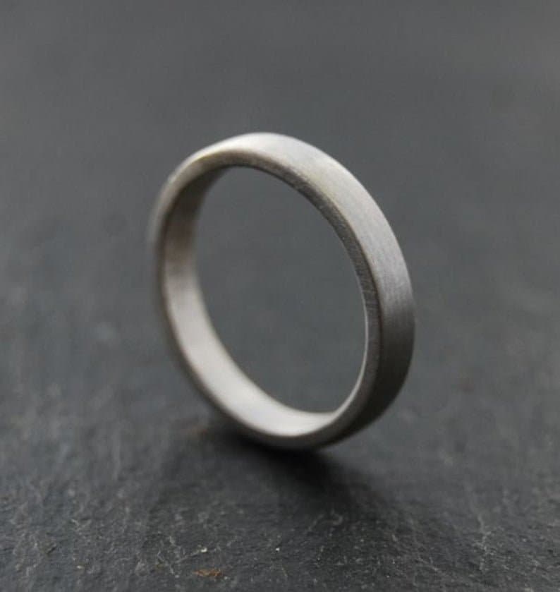 Ring | Silver Band | Brushed Men's or Women's Ring | hot Low Dome Sterling Silver Ring | Sterling Silver Ring | Simple Ring | Wedding Band