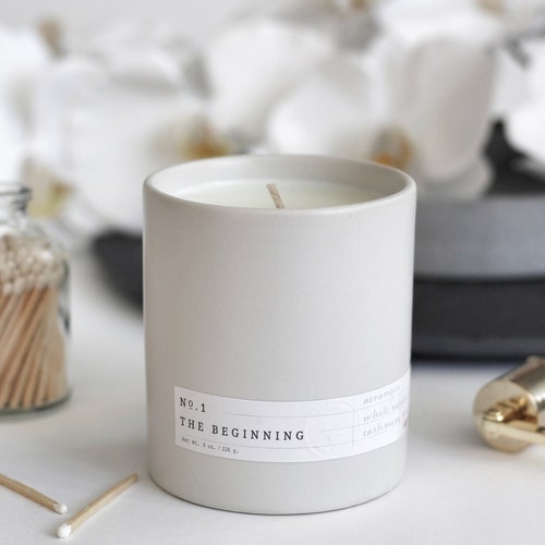 No. 01 the Beginning Scented Candle - Etsy