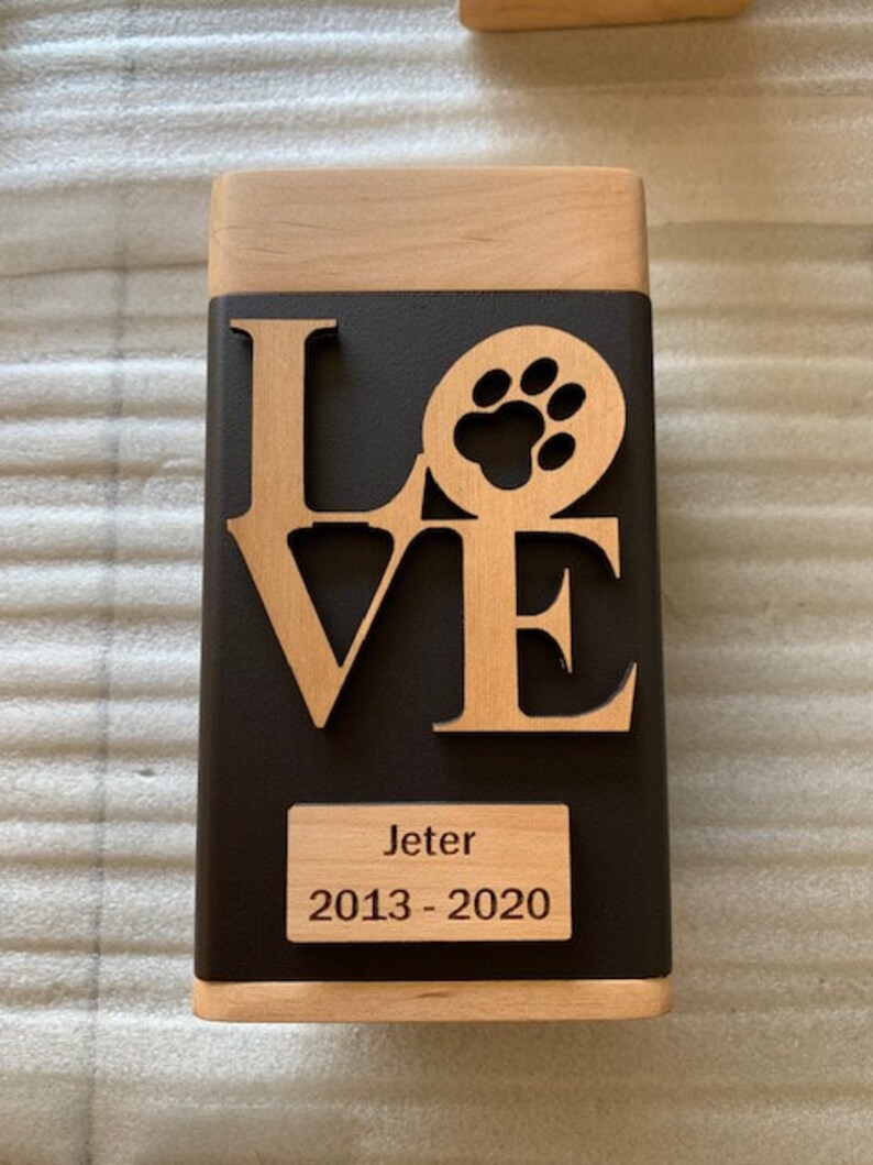 Personalized Urn for Pets Dog Urn Cat Urn Warm & Modern Etsy