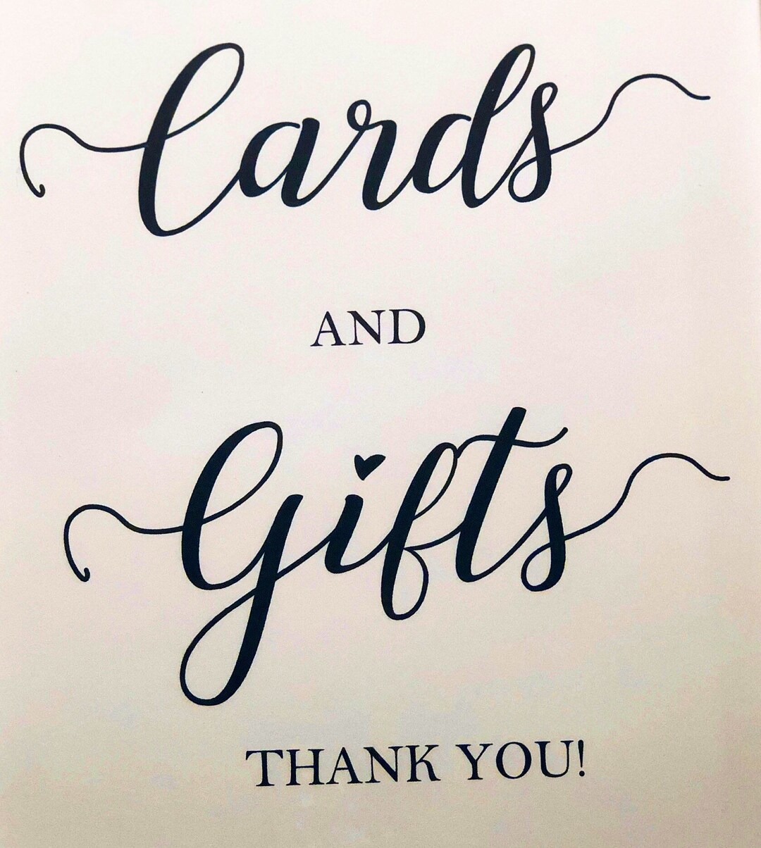 Cards &amp; Gifts Wedding Sign Printable Digital File Download Cards and ...