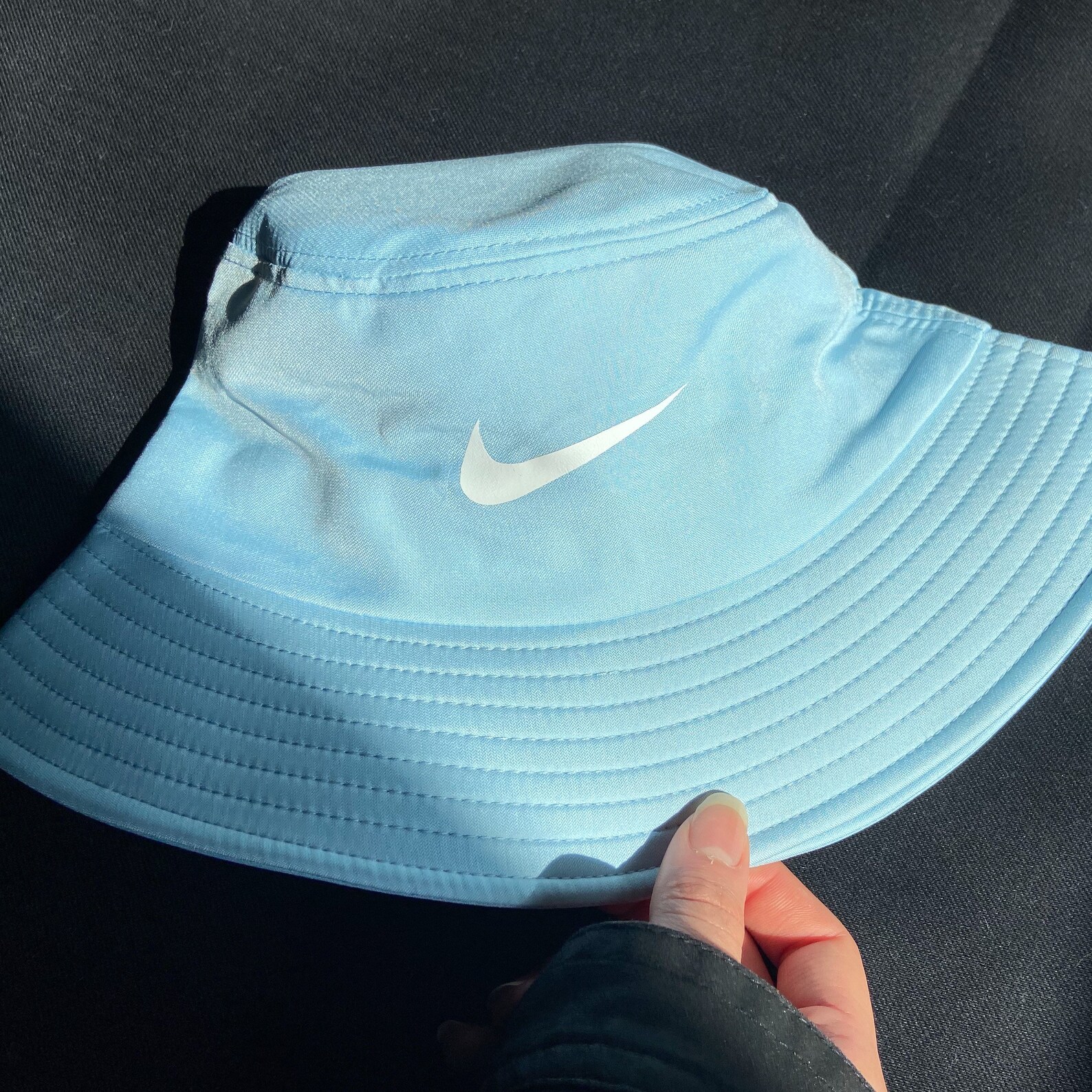 Blue Nike Inspired Logo Bucket Hat Etsy