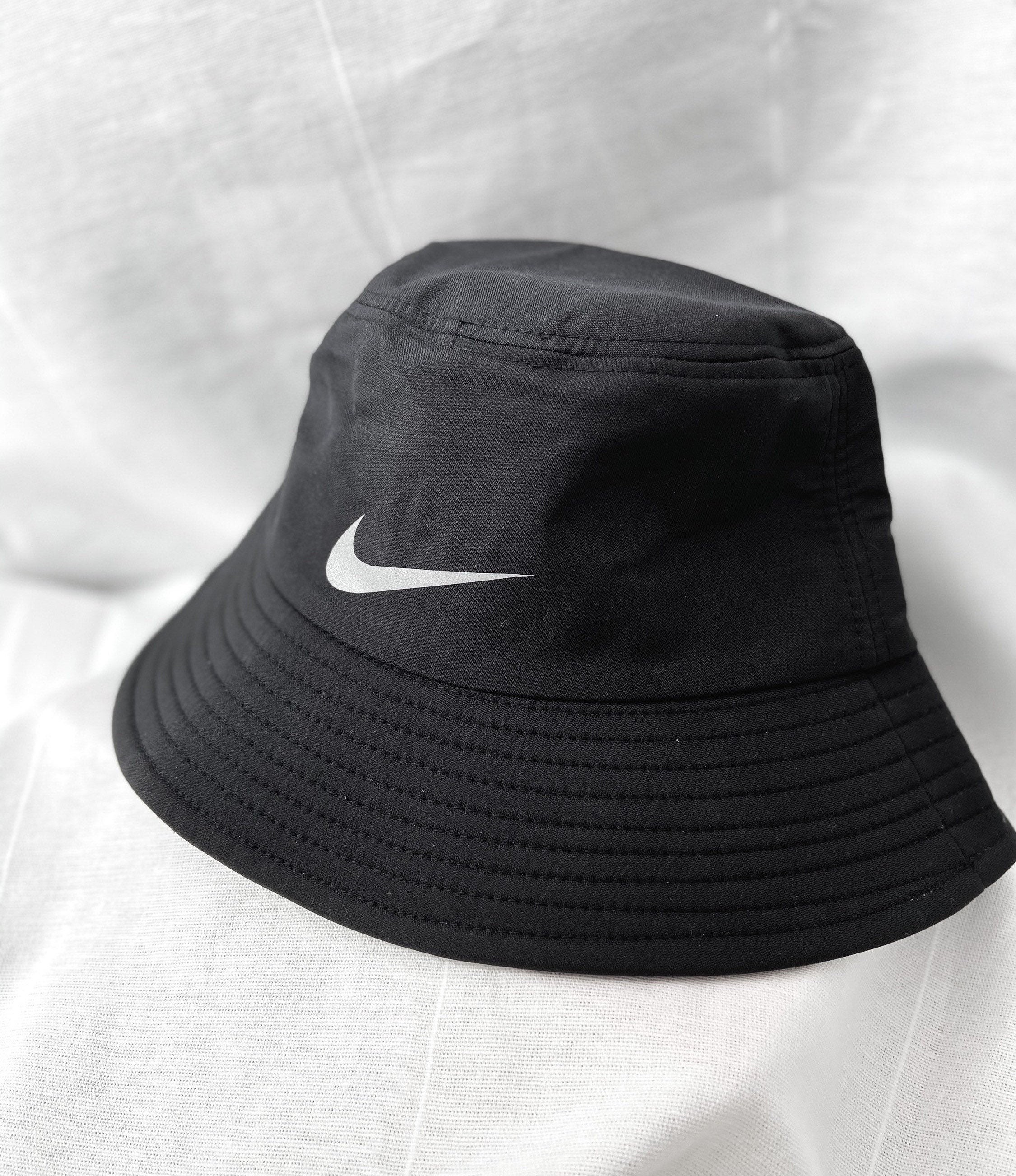 Black Nike Logo Bucket Hat Inspired Trendy Streetwear | Etsy