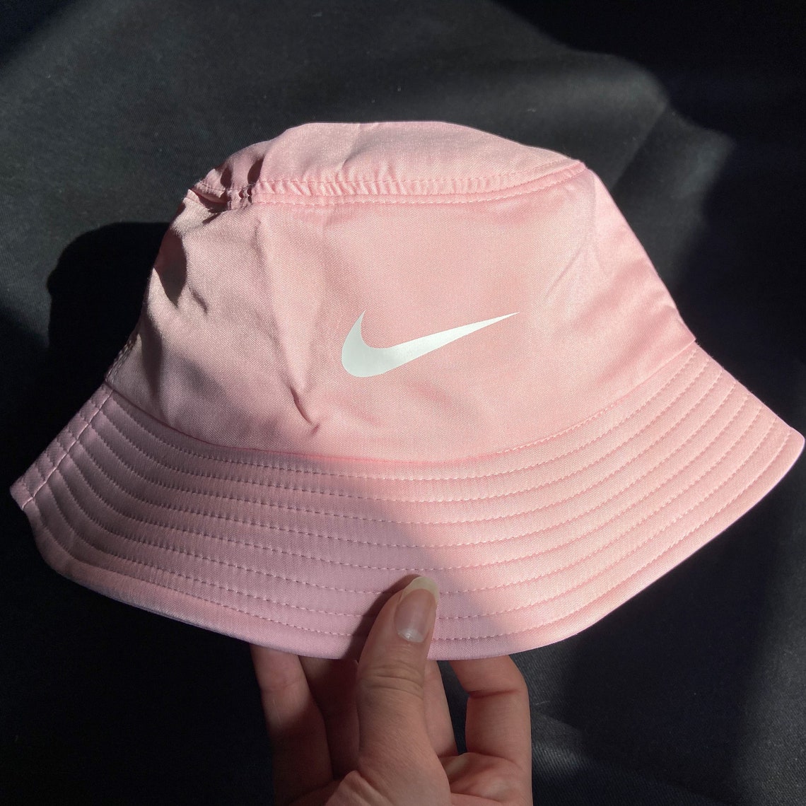Pink Nike Inspired Logo Bucket Hat | Etsy