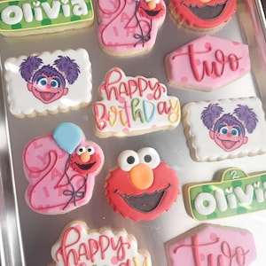 Sesame Street Birthday Cookies