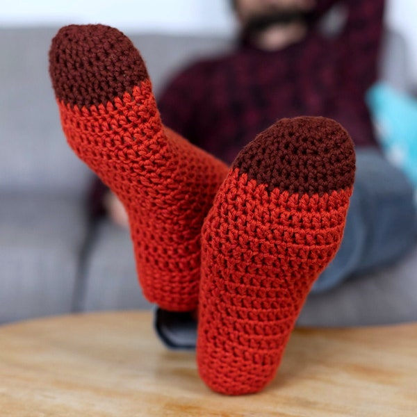 PDF crochet chaussettes-chaussons végétales, patron des chaussons chaussettes au crochet, patron de crochet en français, chaussettes vegan