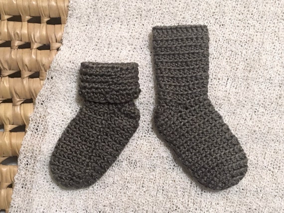 Pdf Crochet 0 1 Mois Chaussettes Vegetales Etirables Pour Etsy