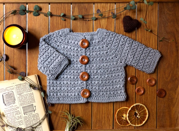 Pdf Crochet Gilet Bebe Et Enfant Au Point Etoile Patron En Etsy