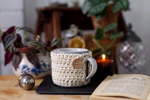 Lot De 4 Housses De Tasse En Rotin - Protège-bouteilles Décoratif Pour Vases, Verres - Taille 7,5 Cm De Diamètre