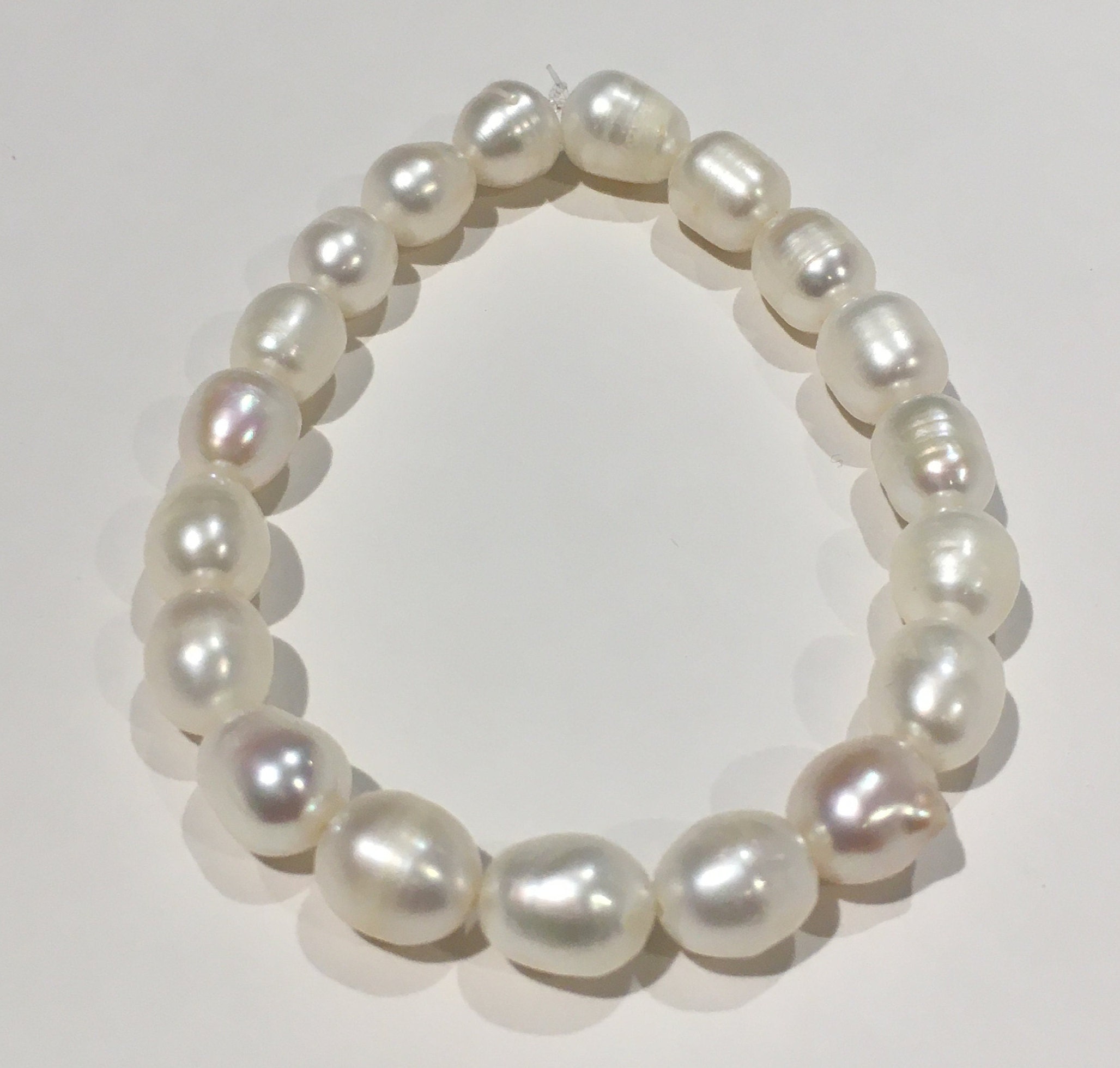 Genuine Fresh Water Pearl Bracelet Etsy