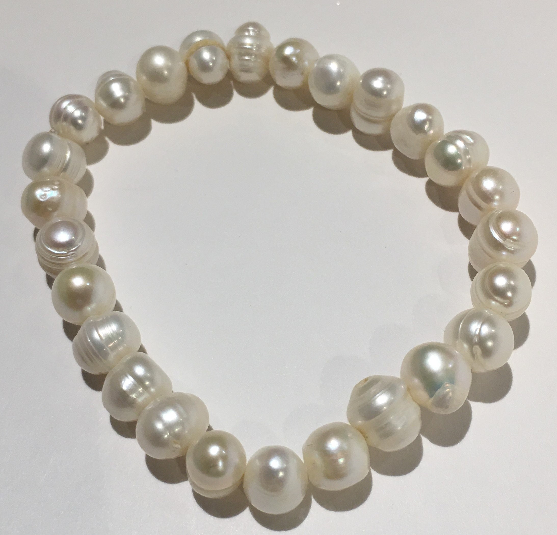 Genuine Fresh Water Pearl Bracelet - Etsy