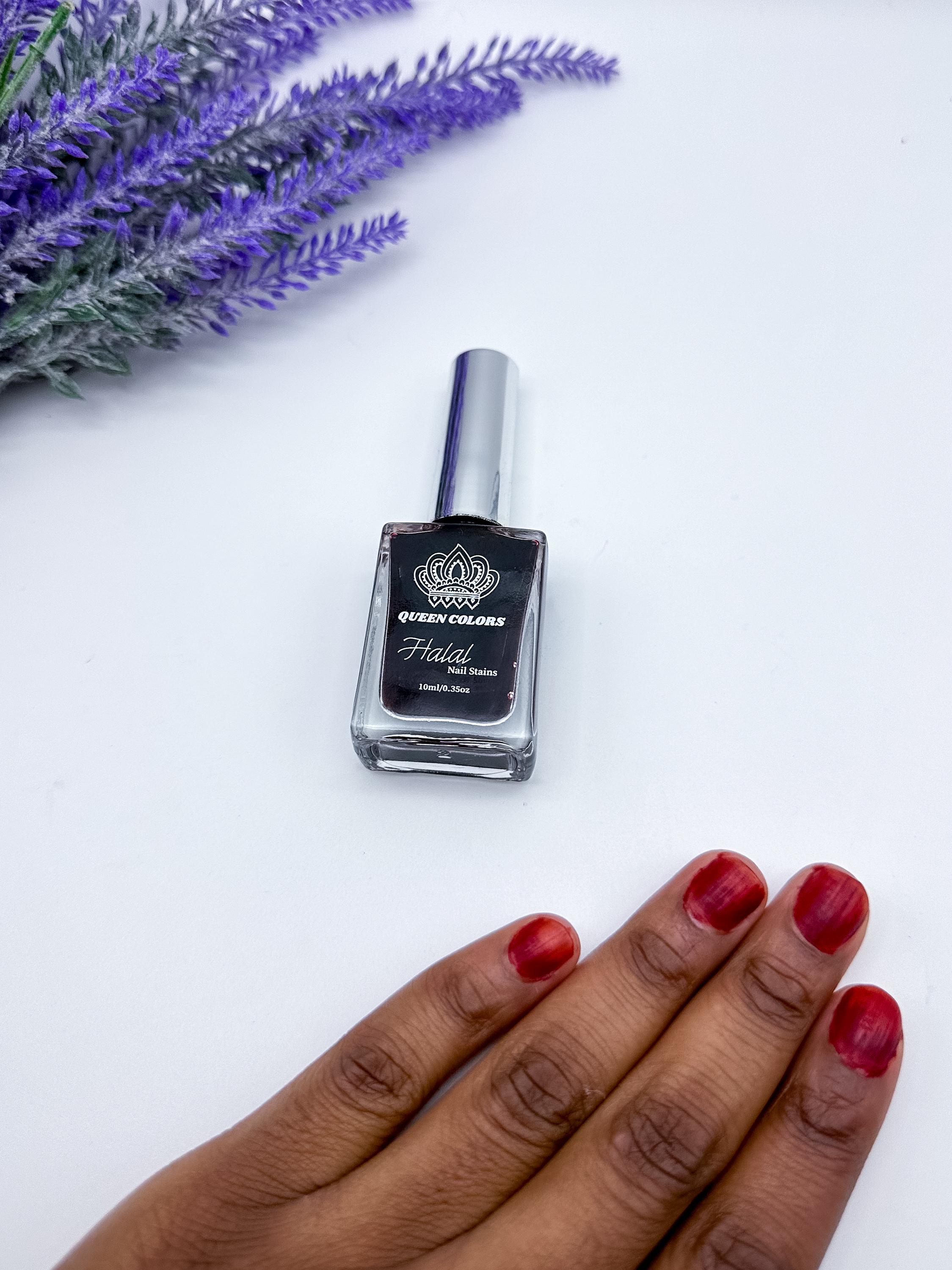 Queen Nail Henna | Maroon | Water Permeable Nail Stain