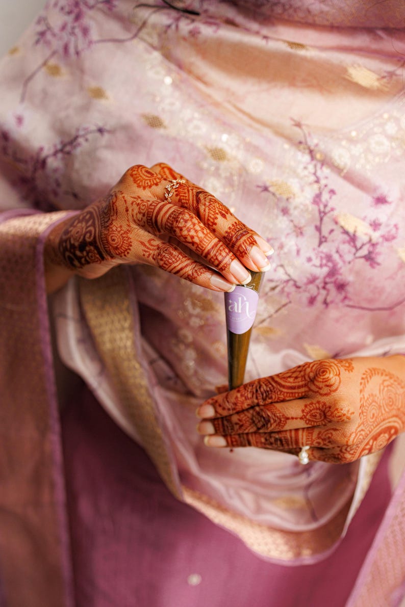 Organic Lush Henna Cones | Rich Red Henna Stain | Fresh, Natural & Made To Order | Henna Tattoo | Mehndi image 9