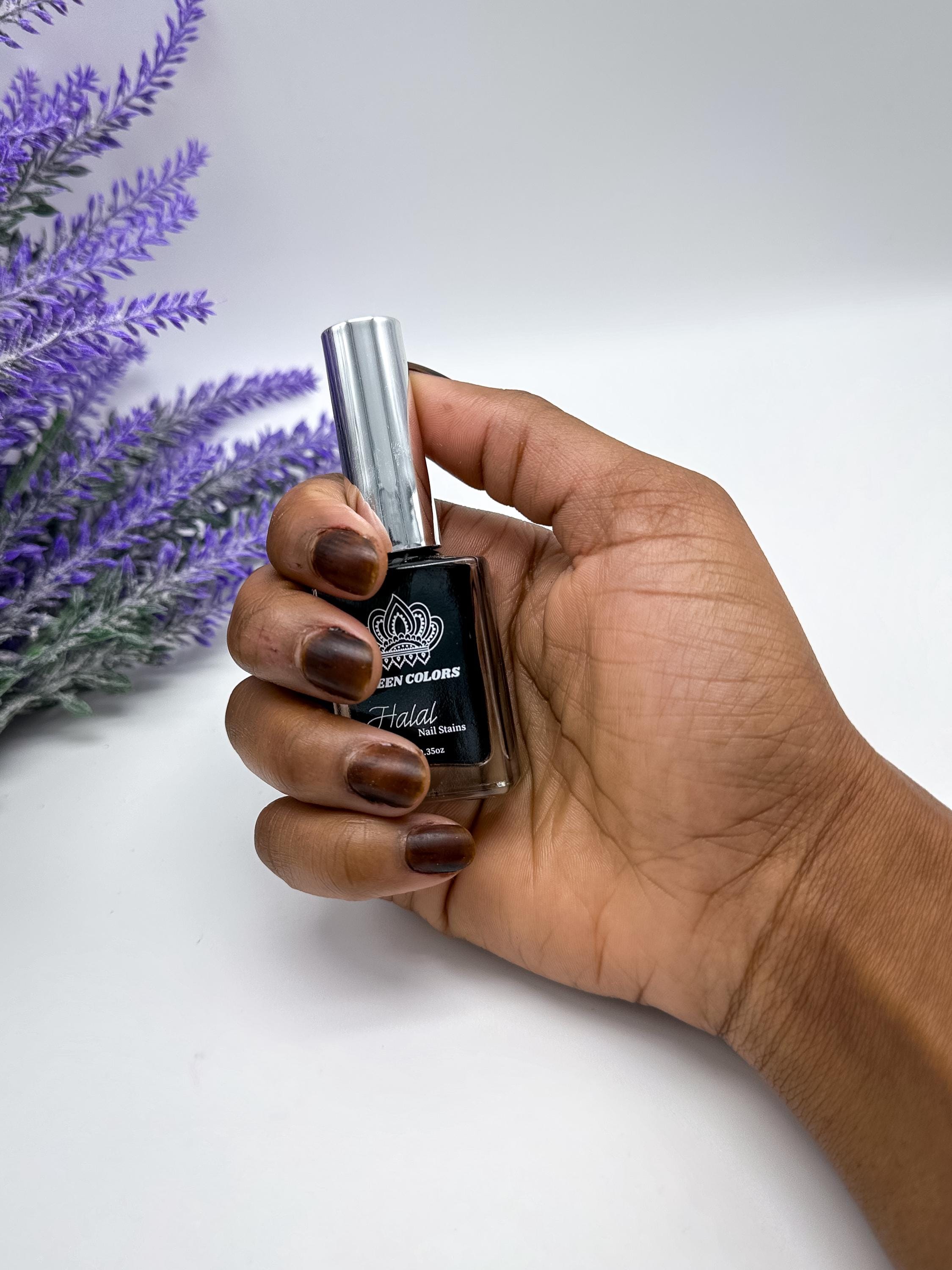 Queen Nail Henna | Choco Brown | Water Permeable Nail Stain